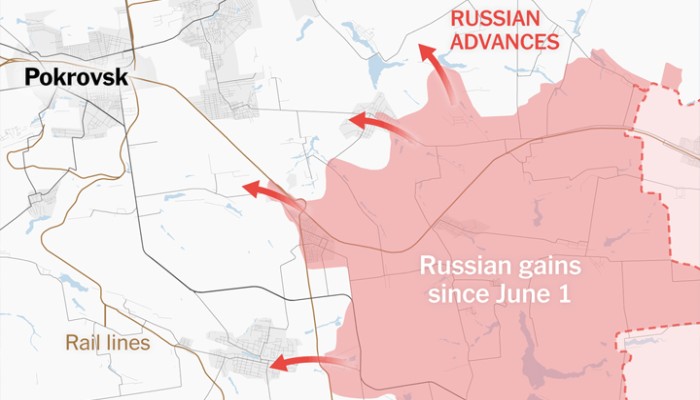 Russia’s Advance Poses Growing Threat to Ukraine’s East