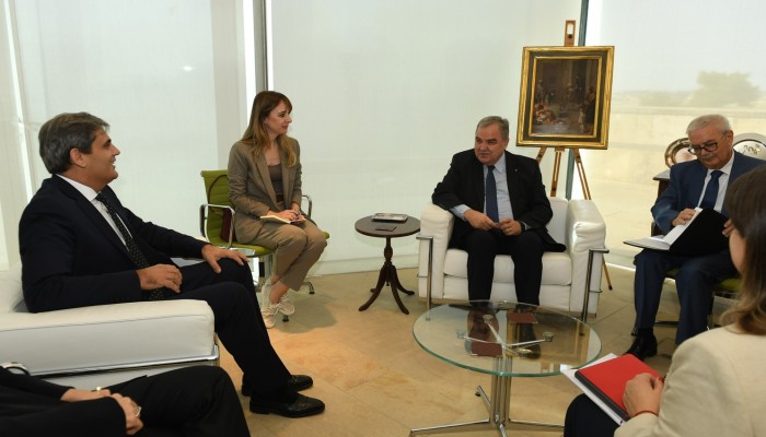 Courtesy visit by Ervin Ibrahimovic, Deputy Prime Minister and Minister for Foreign and European Affairs of Montenegro, on Speaker of the House of Representatives, Anġlu Farrugia