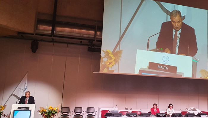 Speaker of the House of Representatives addresses the General Debate at the 149th Inter-Parliamentary Union Assembly being held in Geneva