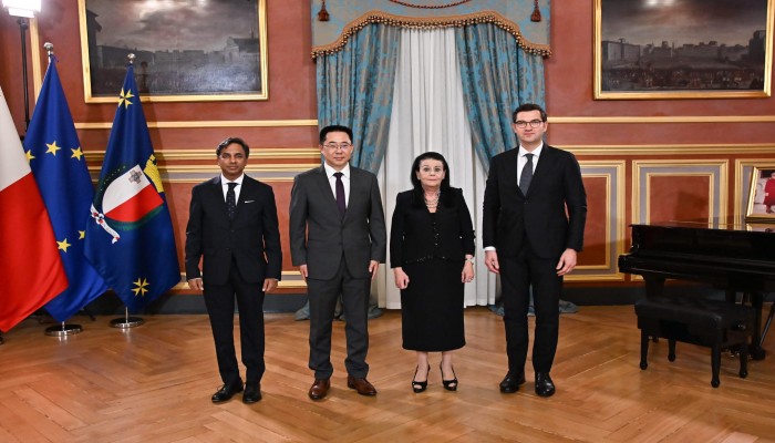 President Spiteri Debono receives new Ambassadors from China, Moldova and Sri Lanka