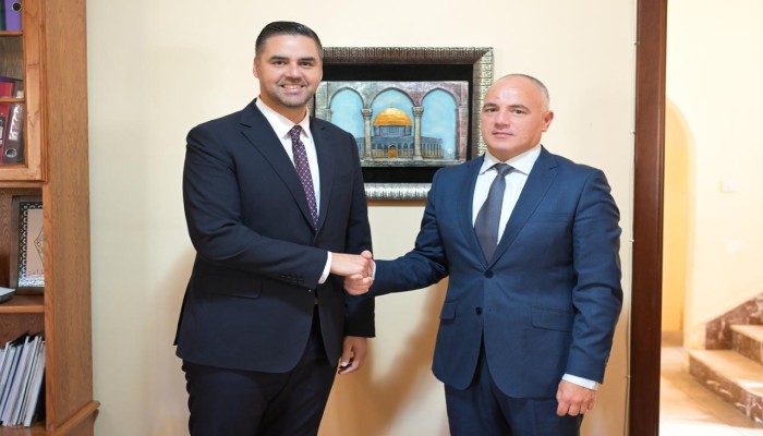 Deputy Prime Minister Ian Borg Meets Palestinian Ambassador Fadi Hanania